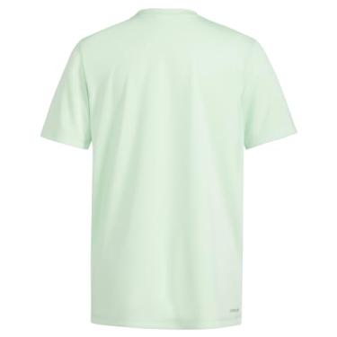 Imagem de adidas Camiseta esportiva masculina com absorção de umidade logotipo Bos Ghost manga curta, lima, P