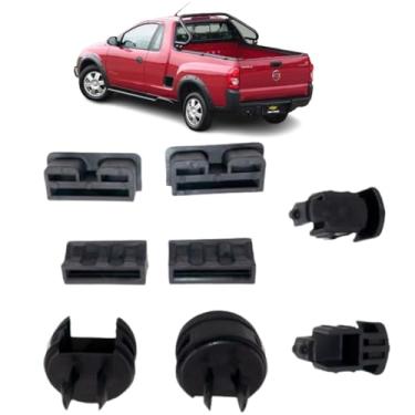 Imagem de Kit Bucha Reparo Coxim Dobradiça Tampa Caçamba Montana 8 pc