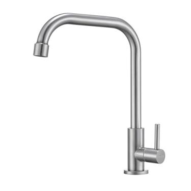 Imagem de Torneira Cozinha Inox Giratória Mesa Longa NOX17