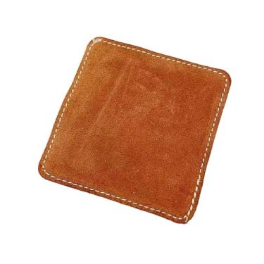 Imagem de Dynwave Toalha para taco de bilhar, toalha para clube de sinuca, pano para limpeza de eixo, absorve água, 3.74 "x 3.74", material leve para bilhar, marrom