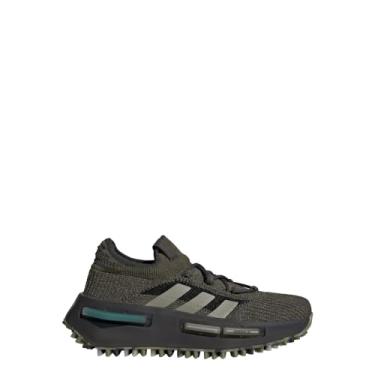 Imagem de adidas Tênis infantil masculino NMD S1 com cadarço casual - verde, Focoli/Slipeb/Carbon, 20