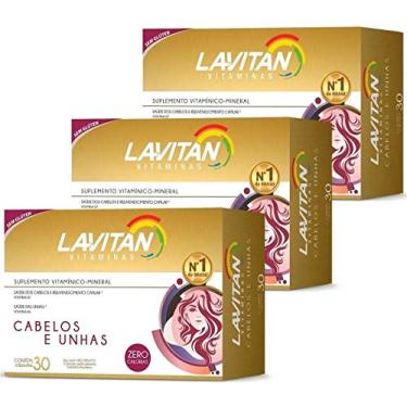 Imagem de 3un Lavitan Hair Cabelos E Unhas Total 90 Cápsulas