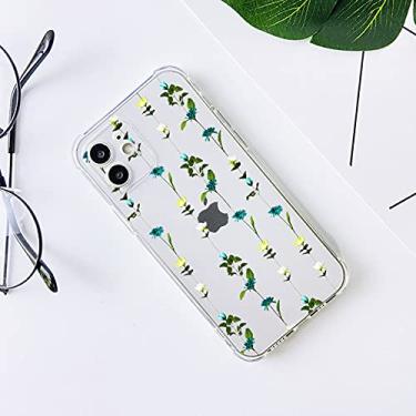 Imagem de Capa de telefone Real Flower Clear Soft silicone para iPhone 6 7 8 Plus X XS XR MAX 11 Pro 12 MiNi Capa traseira macia à prova de choque, A, para iPhone XS