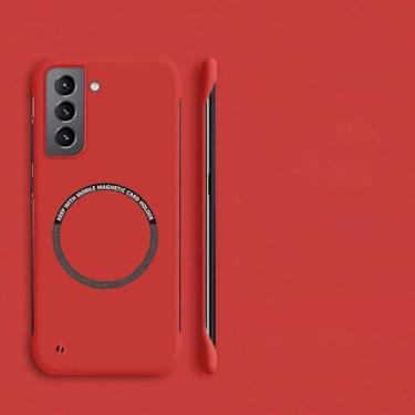 Imagem de Capa de telefone magnética sem moldura para Samsung Galaxy S24 Ultra Plus S23 S22 S21 S20 Plus Capa fosca, W5, para Galaxy S24