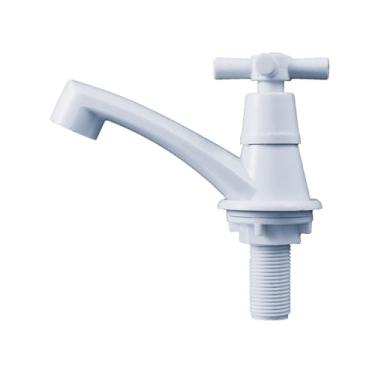 Imagem de Torneira Lavatório Banheiro Abs Branca 1/4 De Volta Civitt