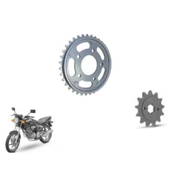 Imagem de Kit Coroa E Pinhão Sem Corrente Cbx 200 Strada - Dvsc