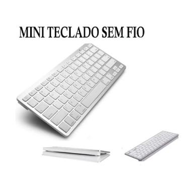 Imagem de Mini Teclado Sem Fio Celular Notebook Tablet  Ultrafino DInâmico - EMB