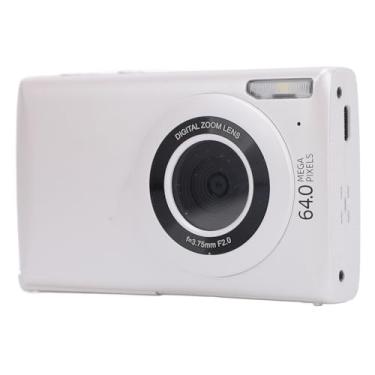 Imagem de Câmera Digital Câmera Pequena Compacta 64MP 4K HD Zoom 18x Tela TFT de 2,75 Polegadas Foco Automático 700mAh Câmera Vlogging Com Rosca de 1/4 Polegada para Gravação de Vida