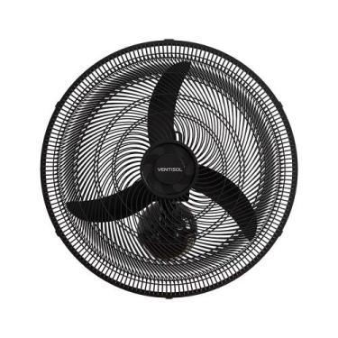 Imagem de Ventilador De Parede Ventisol Oscilante New Com 3 Pás 50cm Preto 110V