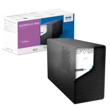Imagem de Nobreak 1200VA SMS Tech, Entrada Bivolt Automático, Saída 115V, 8 Toma