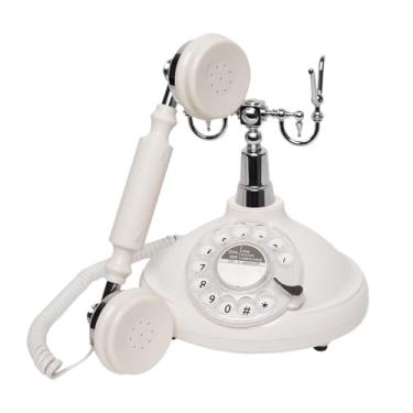 Imagem de Almencla Áudio livro de visitas telefone design vintage gravador de telefone mostrador rotativo telefone mesa para aniversário festa de aposentadoria