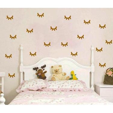 Imagem de Adesivo decorativo 40 Pares de olhos de unicórnio 5cm x 3,3cm Adesivo 