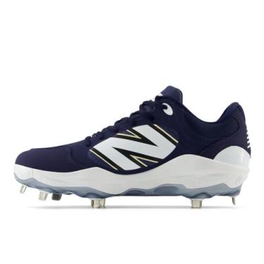Imagem de New Balance Fresh Foam X 3000 V7 Tênis de beisebol masculino, Equipe azul marinho/branco, 6.5