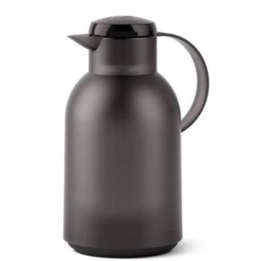 Imagem de Garrafa Térmica de 1,5 Litros Quick Press Samba Emsa Preta