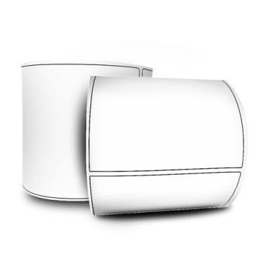 Imagem de Etiquetas Adesivas 100x100 mm BOPP FOSCO 32 Metros - Adeconex Etiqueta