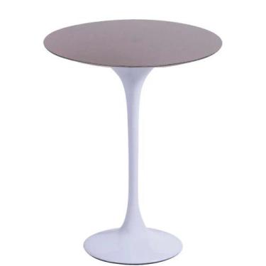 Imagem de Mesa Saarinen Lateral São Gabriel 42cm - Base Branca - mgsaarinen