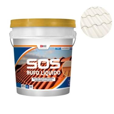 Imagem de SOS Rufo Líquido Vedação Trincas E Furos 900G Branco - Elastment