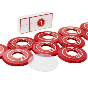 Imagem de Jogo de Futebol de Botão Klopf Vermelho e Branco - Cód. 4092