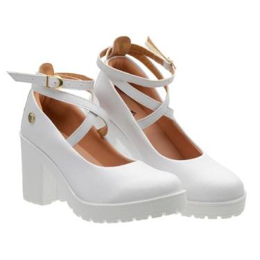 Imagem de Sapato Boneca Feminino Delicado Princesa Sandália Salto Baixo - Grife 