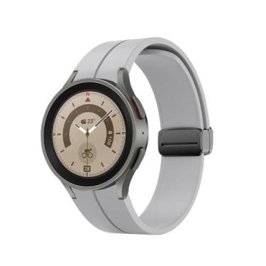 Imagem de Pulseira Silicone Fecho Magnético para Galaxy Watch 5 Watch5 Watch 4 W