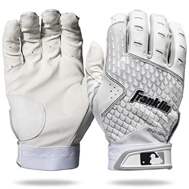 Imagem de Franklin Sports Luvas de Rebatedor 2nd-Skinz - Branco/Branco - Adulto Médio