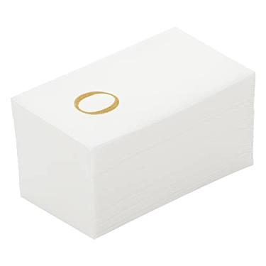 Imagem de Guardanapo de papel branco Luxenap retangular Gold Letter O - Air Laid, Sans Serif Font - 48 cm x 20 cm - Caixa com 2000 unidades