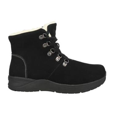 Imagem de Propét Bota feminina Demi Suede Scotchgard tratada até o tornozelo, Preto, 8
