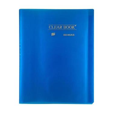 Imagem de Pasta Catálogo A4 Yes 40 Envelopes Bd40As Clear Azul