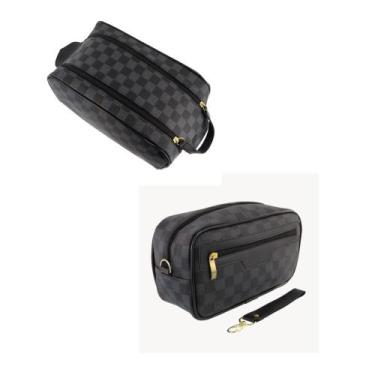 Imagem de Kit Necesserie PRETO XADREZ - Suélen Olivério Acessórios