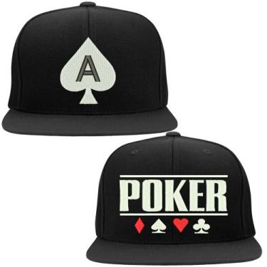 Imagem de Kit 2 Bonés Bordados - Poker As de Espadas - HIPERCAP