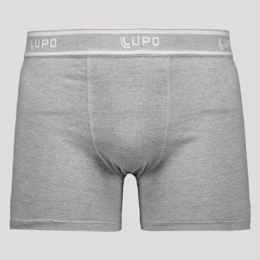 Imagem de Cueca Boxer Lupo Basic Algodão com Elastano Cinza, GG