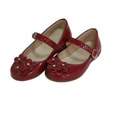 Imagem de Sapatilha Infantil Menina Sapato Boneca  Confortável Brilho Laço Stras