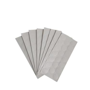Imagem de Tapa Furos Adesivo Branco Texturizado Pvc 19mm P Móveis 20un Mdf - Bra