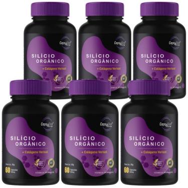 Imagem de Caps4skin - Silício Orgânico 80mg e 700mg de Colágeno Verisol, 6 Potes