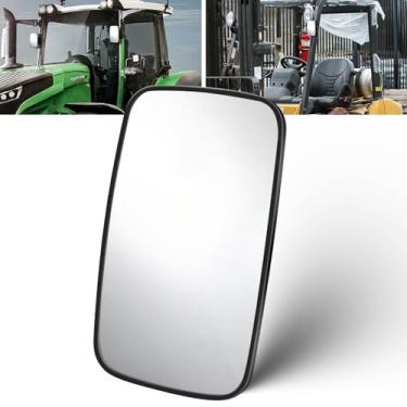 Imagem de Xuzimaoyi Espelho de empilhadeira, espelhos de trator universais para empilhadeira, espelho retrovisor de carrinho de golfe grande angular para caminhão, trator, carrinho de golfe (1 peça)