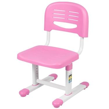 Imagem de VIVO Cadeira de mesa infantil ajustável em altura, apenas cadeira, estação de trabalho interativa multifuncional para estudar ou brincar na escola, assento ergonômico infantil com encosto, rosa,