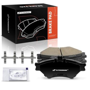 Imagem de A-Premium Conjunto de 4 pastilhas de freio a disco de cerâmica dianteiras compatíveis com Ford Crown Victoria 1995-1997 e Lincoln Town Car 1995-1997 e Mercury Grand Marquis 1995-1997