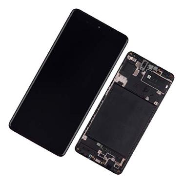 Imagem de Duotipa Tela LCD para Samsung Galaxy A71 SM-A715F 17.0 cm Digitalizador Touch Screen Assembly Display (preto com moldura) Display LCD de substituição com ferramentas
