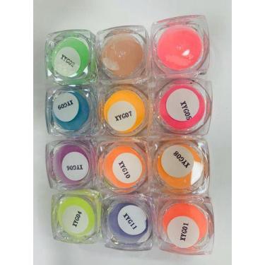 Imagem de Kit Com 12 Glitter Para Unhas Decoração Brilho - OEM, SQ5078