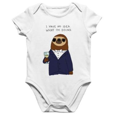 Imagem de Body Bebê Algodão I have no idea what I am doing - Foca na Moda, Branc