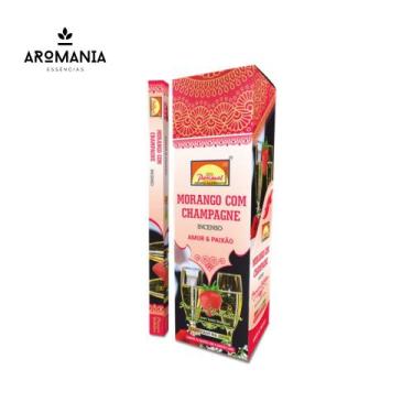 Imagem de Incenso Morango com Champagne Longa Duração 8 Varetas - Parimal  Darsh
