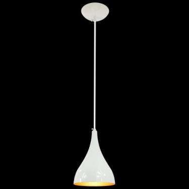 Imagem de Pendente Decor Luminária Gota Alumínio Branco/Cobre P - CM GLASS - CLE