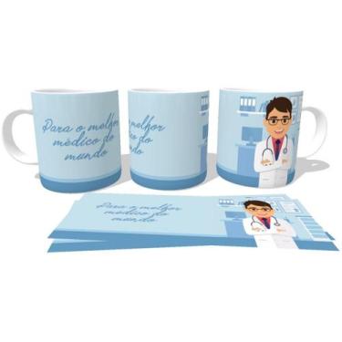 Imagem de Caneca polimero plástico copo Melhor médico do mundo - Empório Dutra