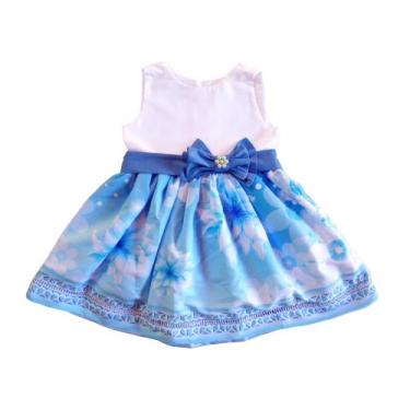 Imagem de Vestido Floral Azul Festa Infantil - Ateliê Iza Rocha, 02
