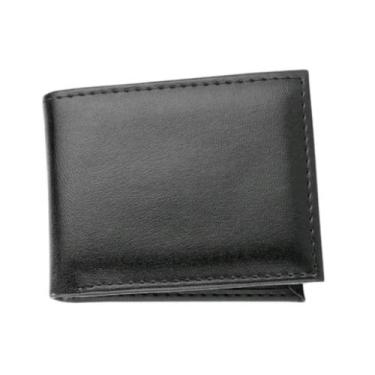 Imagem de Carteira Básica Slim Minimalista masculina feita em material sintético