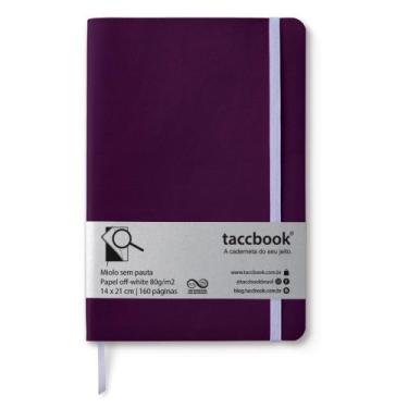 Imagem de Caderno Sem pauta taccbook Púrpura 14x21 Flex