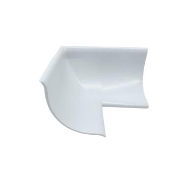 Imagem de Canto 2 Pontas para Cantoneira Arredondada Profile Branco com Fita