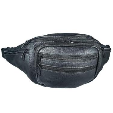 Imagem de Pochete Feita De Couro Grande Espaçosa Resistente - Le Voyage