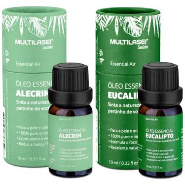 Imagem de Kit Óleo Essencial Alecrim Eucalipto Estimula O Foco Atenção - Multila
