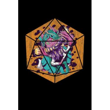 Imagem de Creatura Magica D20 - Taccuino per Nerdy Geek: Din A5 (6x9) Notebook per appassionati di ruolo e ventilatori di giochi di ruolo di penna e carta con ... e giorni feriali per la funzione del diario
